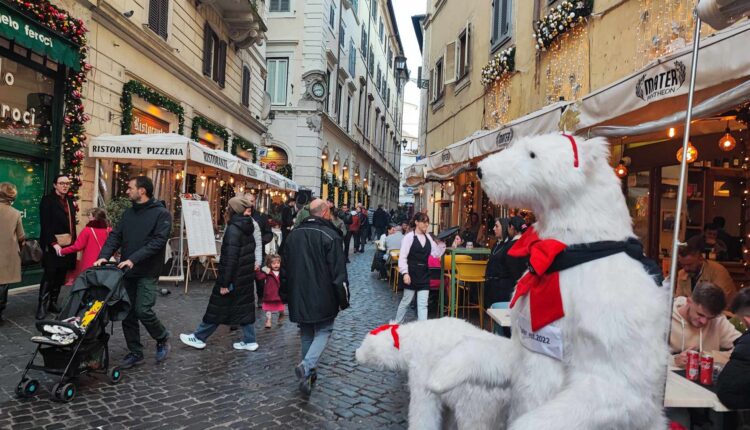 roma natale dicembre 2023 vie del centro