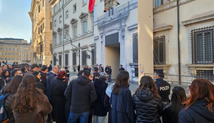 attesa tennista a palazzo chigi roma